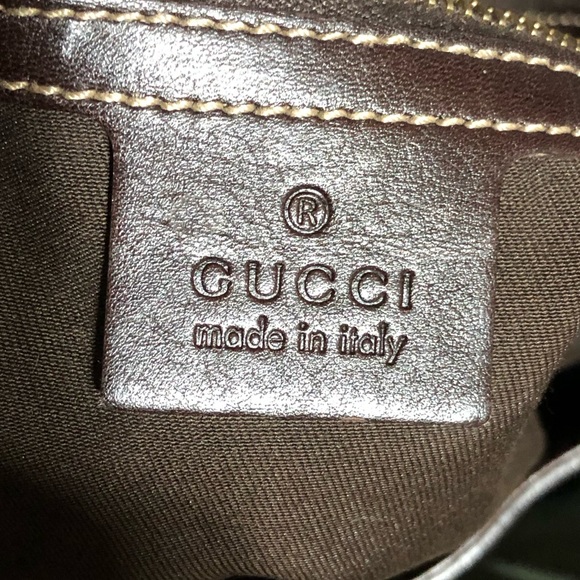 LARGE GUCCI HOBO CROSSBODY LEATHER BAG - Picture 9 of 16